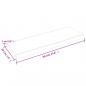 Preview: Wandregal Hellbraun 60x20x2 cm Massivholz Eiche Behandelt