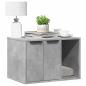 Preview: ARDEBO.de - Katzenklo Betongrau 60x40x40 cm Holzwerkstoff