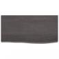 Preview: Wandregal Dunkelbraun 60x30x2 cm Massivholz Eiche Behandelt