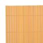 Preview: Gartenzaun Doppelseitig PVC 90×300 cm Gelb