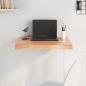 Preview: ARDEBO.de - Tischplatte Hellbraun 60x40x(2-6) cm Massivholz Eiche Behandelt