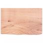 Preview: Tischplatte Hellbraun 60x40x(2-6) cm Massivholz Eiche Behandelt