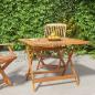Preview: ARDEBO.de - Gartentisch Klappbar 90x90x75 cm Massivholz Akazie