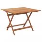 Preview: Gartentisch Klappbar 90x90x75 cm Massivholz Akazie