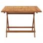 Preview: Gartentisch Klappbar 90x90x75 cm Massivholz Akazie