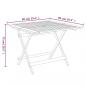 Preview: Gartentisch Klappbar 90x90x75 cm Massivholz Akazie