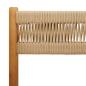 Preview: ARDEBO.de - 5-tlg. Garten-Essgruppe Polypropylen und Massivholz Beige