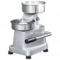 Preview: Hamburgerpresse mit 500 Trennpapieren Aluminium 13 cm
