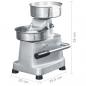 Preview: Hamburgerpresse mit 500 Trennpapieren Aluminium 13 cm