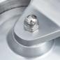 Preview: Hamburgerpresse mit 500 Trennpapieren Aluminium 13 cm