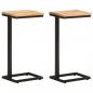 Preview: ARDEBO.de - Beistelltische 2 Stk. 31,5x24,5x64,5 cm Massivholz Akazie