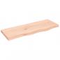 Preview: Wandregal 80x30x(2-4) cm Massivholz Eiche Unbehandelt