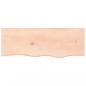 Preview: Wandregal 80x30x(2-4) cm Massivholz Eiche Unbehandelt