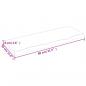 Preview: Wandregal 80x30x(2-4) cm Massivholz Eiche Unbehandelt
