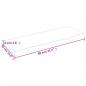Preview: Wandregal 80x30x(2-4) cm Massivholz Eiche Unbehandelt