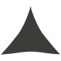 Preview: ARDEBO.de - Sonnensegel 160 g/m² Anthrazit 6x6x6 m HDPE