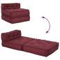 Preview: Pouf Modular Kastanienbraun 70x70x54 cm Stoff