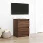 Preview: ARDEBO.de - TV-Schrank Braun Eichen-Optik 40x35x54 cm Holzwerkstoff