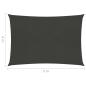 Preview: Sonnensegel 160 g/m² Anthrazit 4x5 m HDPE