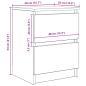 Preview: TV-Schrank Schwarz 40x35x54 cm Holzwerkstoff