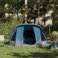 Preview: Campingzelt 4 Personen Blau Wasserdicht