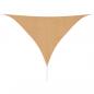 Preview: ARDEBO.de - Sonnensegel HDPE Dreieckig 5x5x5 m Beige
