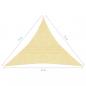 Preview: Sonnensegel HDPE Dreieckig 5x5x5 m Beige