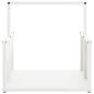 Preview: Brennholzregal Weiß 40x40x40 cm Kaltgewalzter Stahl