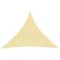Preview: ARDEBO.de - Sonnensegel 160 g/m² Beige 6x6x6 m HDPE