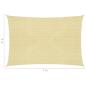 Preview: Sonnensegel 160 g/m² Beige 6x7 m HDPE