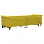 Preview: Tagesbett Ausziehbar Gelb 80x200 cm Samt