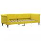 Preview: Tagesbett Ausziehbar Gelb 80x200 cm Samt