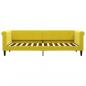 Preview: Tagesbett Ausziehbar Gelb 80x200 cm Samt