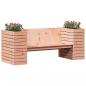 Preview: Gartenbank mit Pflanzkübeln 167,5x60x65 cm Massivholz Douglasie
