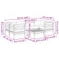 Preview: 7-tlg. Garten-Sofagarnitur mit Kissen Kiefernholz Imprägniert