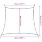 Preview: Sonnensegel 160 g/m² Beige 4/5x4 m HDPE
