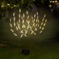 Preview: HI LED-Strauch Solar 50 cm Transparent und Braun