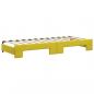 Preview: Tagesbett Ausziehbar mit Schubladen Gelb 80x200 cm Samt
