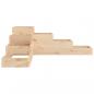 Preview: Pflanzentreppe 4 Stufen 106x104,5x36 cm Massivholz Kiefer