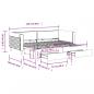 Preview: Tagesbett Ausziehbar mit Schubladen Gelb 90x200 cm Samt