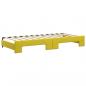 Preview: Tagesbett Ausziehbar Gelb 90x200 cm Samt