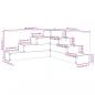 Preview: Pflanzentreppe 4 Stufen 80,5x79x36 cm Massivholz Kiefer