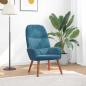 Preview: ARDEBO.de - Relaxsessel Blau Samt