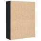 Preview: Waschmaschinenschrank Schwarz Eichen-Optik 70,5x25,5x90 cm