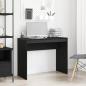Preview: ARDEBO.de - Schreibtisch Schwarz Eichen-Optik 90x40x72 cm Holzwerkstoff