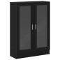 Preview: Bücherschrank Schwarz Eichen-Optik 82,5x30,5x115 cm