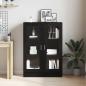 Preview: Bücherschrank Schwarz Eichen-Optik 82,5x30,5x115 cm