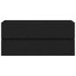 Preview: Waschbeckenunterschrank Schwarz Eichen-Optik 100x38,5x45 cm
