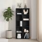 Preview: CD-Regale 2Stk. Schwarz Eichen-Optik 21x16x93,5cm Holzwerkstoff