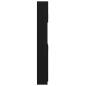 Preview: Badschrank Schwarz Eichen-Optik 32x25,5x190 cm Holzwerkstoff
